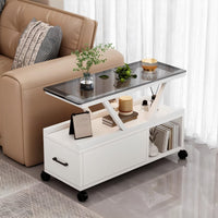 Rolling C-Table Space-Saving Wheeled C-Table Modern design for Seniors, Students