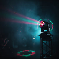 Beam Light with Prism Lens 100W Moving Head Light with Prism Moving Head with Dual Yokes 12 Channel Rotating for DJs, Discos