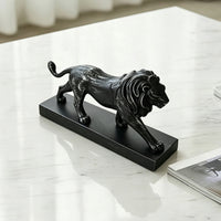 Italian Vintage Style Lion Sculpture Desk Decor for Home and Office