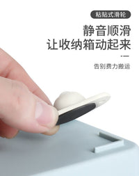 Adhesive Swivel Caster Wheels for Furniture, Plastic, No-Drill, Modern Style