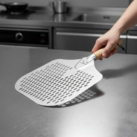 Perforated Pizza Peel Professional Pizza Peel with Detachable Handle Easy to Clean for Kitchen Cooking