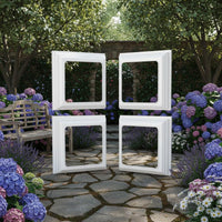 Vinyl Post Skirt Seamless Look Deck Post Base Cover Elegant Design for Porch, Patio