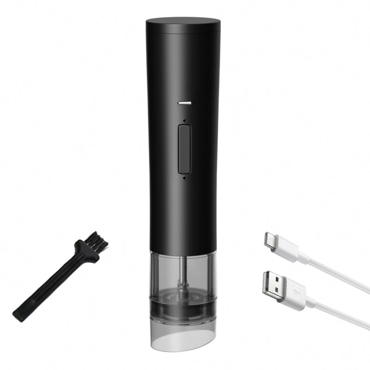 Electric Pepper Instant-Grind Tool Automatic Table Seasoning and Pepper Mill Adjustable Coarseness USB-Powered Spice Mill for Home Cooks, Dining Table