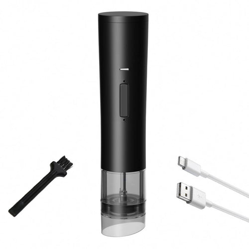 Electric Pepper Instant-Grind Tool Automatic Table Seasoning and Pepper Mill Adjustable Coarseness USB-Powered Spice Mill for Home Cooks, Dining Table