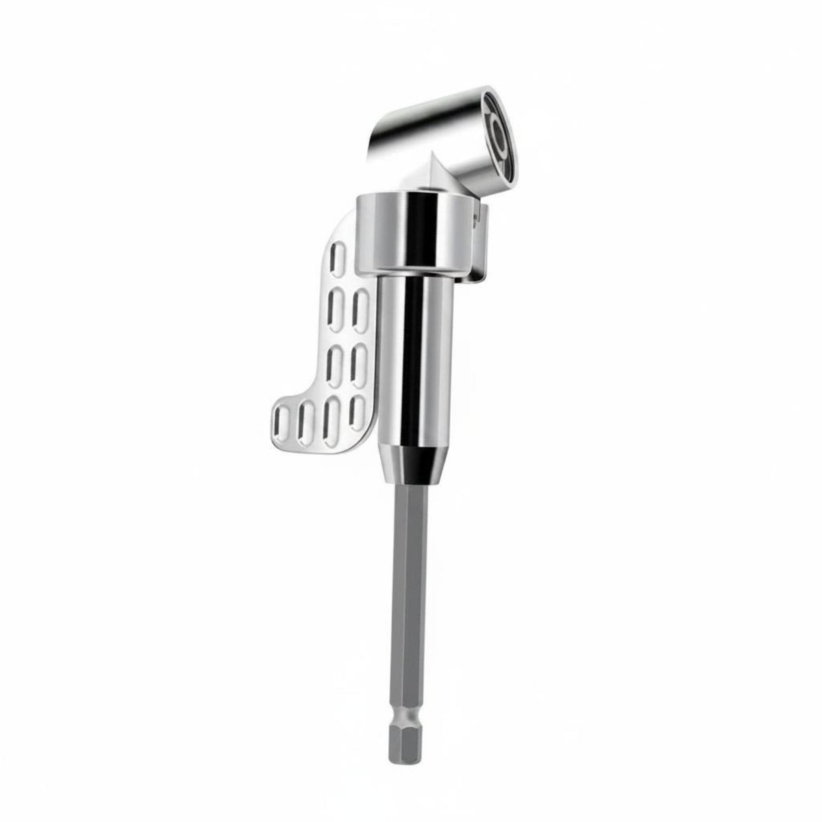 Tight Space Entry 105 Degree Drill Adapter Hard to Reach Spots 105 Degree Angle Adapter Compact Design Hex Shank Bit Holder Lightweight for Corners