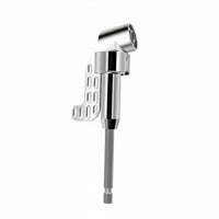 Tight Space Entry 105 Degree Drill Adapter Hard to Reach Spots 105 Degree Angle Adapter Compact Design Hex Shank Bit Holder Lightweight for Corners
