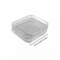 Air Fryer Rack Heat Resistant 3 Tier Mesh Basket