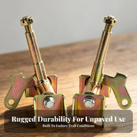 Steering Joint Yoke Assembly | Yellow Zinc Finish, Threaded Upright bolt, Front Steering joint Assembly, for ATV Repair