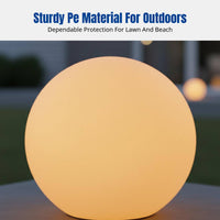 Colorful Sphere Lawn Light, Outdoor Creative Globe Lamp, Decorative, Remote Control, Rechargeable, IP65 Waterproof, for Courtyard, Plaza, Showcase, Stage