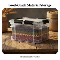 Rolling Dry Food Bin Airtight Bulk Dry Goods Container Includes Measuring scoop