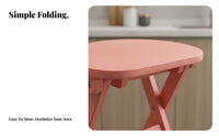 Foldable Wooden Stool with spinerest multifunctional Folding Chair for Families