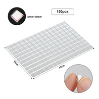150 Pieces Self Mosaic Mirror Tile Polished Edges for Business Areas