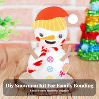 Holiday Snowman Craft Kit, DIY Christmas Decoration