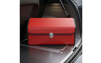 Car Trunk Organizer with Lid Foldable Car Storage Box Collapsible for Cargo Area
