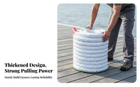 Heavy Duty Tug-of-War Rope High Tensile Strength Thick Braided Nylon Rope Long-Lasting Marine Mooring Line Wear-Resistant for Boat Owners, Boaters, Boating, Outdoor Activities, Competitions, Home Decoration