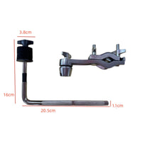 Percussion Clamp with Extension Rod Adjustable Drum Clamp with Rod Easy to Adjust Musical Instrument Accessory for Stage