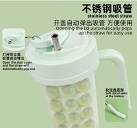 创意新款冰凉降温解暑神器食品级硅胶冰格膜具水壶随行杯吸管水杯