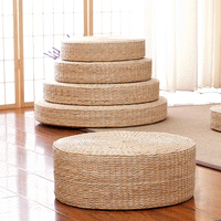 Handwoven Straw Cushion for Meditation and Kneeling