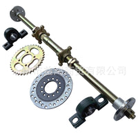 DIY Karting Accessories Three-Wheel Sand Cart 61-74cm Thickened Rear Axle with 5-Inch Flange