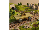 HO Scale Railway Trolley Static Model Train Bogies with Plastic Wheels