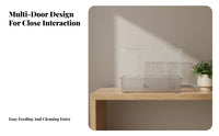 Transparent Hamster Villa additional Large Space Rodent Enclosure Multi-Level Layout