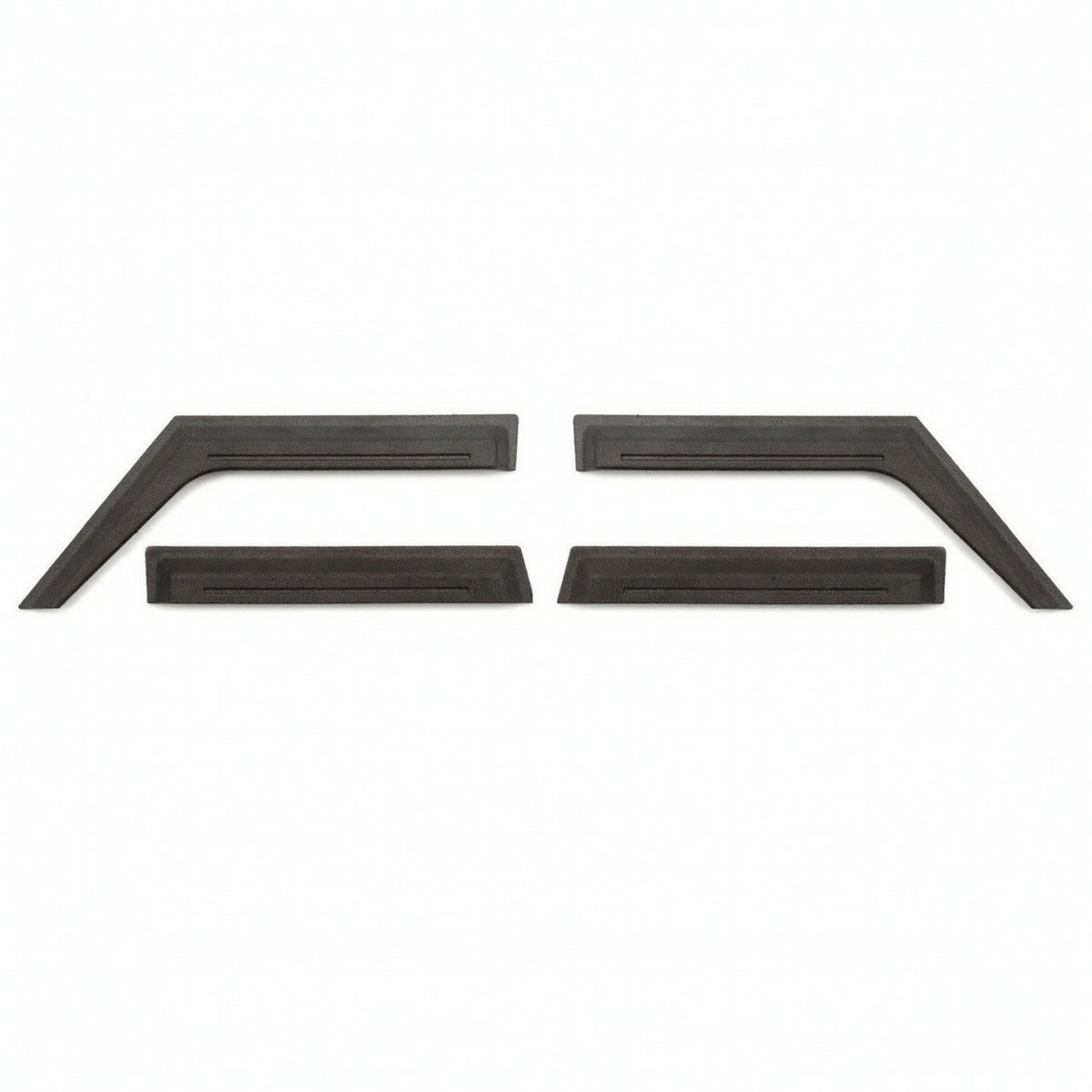 4 Pieces RC Window Rain Visors Scale Car Window Deflector Tinted for FCX10 1/10 RC Crawler