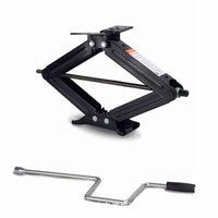 2.27-Ton Scissor Jack for RV Trailer with Handle, Set of 2 Jacks and 1 Handle