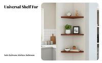 Fan-Shaped Corner Shelf toolwithout cost installation surfaceMounted Rack for Living Room