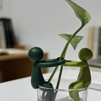 Plant Propagation Companion Cute Design Cartoon Person Plant Holder Decorative Water Based Gardening Support for Hydroponics Enthusiasts