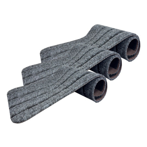3 Pieces Hook and Loop Stair Step Cover Rounded Corners Step Covers Removable
