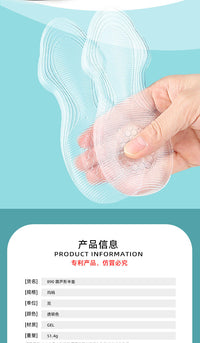Gourd-Shaped Gel Heel Cushion for Sandals