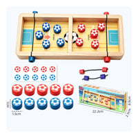 Two-Player Sling Puck Board Game Interactive Sling Puck Game Fast-Paced Board with Elastic Cords Smooth for Playrooms