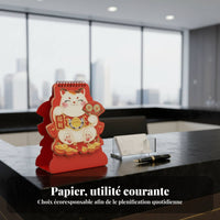 Horse Year Art Desk Calendar, Chinese Monthly Planner, Corporate Gift