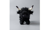 Highland Cow Stuffed Animal Toy Farmhouse-Style Highland Cow Stuffed Animal Plushie Long-Haired Shaggy for Children, Nursery