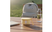 Portable Fruit Cup with Fork Built-in Strainer for Work, School, Office Workers