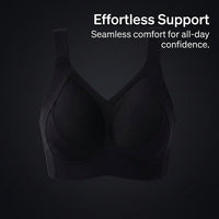 Bra for Plus Size Women, Wire Everyday with Soft Support for Large Busts, Breathable Lightweight Nylon for Daily Wear