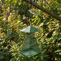 nectar dispenser Retractable Metal Mesh Tube with Drainage, 3 Level Hanging Feeder for Garden Patio Decor, Hanging Feeders Attract Avian Species