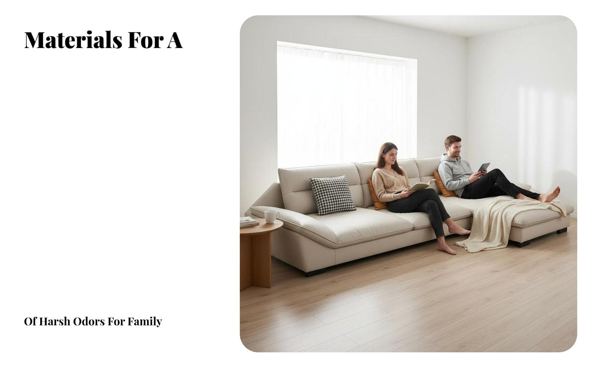 Corner-Shaped D Chaise Sofa Minimalist Aesthetic Living Room Furniture Space-Saving Sectional Couch for Apartment Dwellers, Office Managers