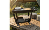Rolling Utility Cart Compartment Slots Utility Cart Industrial Style