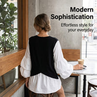 Blouses for Women UK with Long Sleeve Puff Sleeves and Round Neck, Ladies for Office and Casual Wear, Plus Size Loose Fitting Top