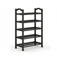Metal Shoe Rack Narrow Freestanding Shoe Rack Sturdy for Hallway, Closet