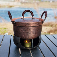 Lightweight Copper Milk Pan and Wok Set with Non-Stick Coating