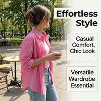Ladies Long Sleeve Shirt with Embroidered Cartoon Detail for Spring, Casual Jacket with Front Patchwork Design for Women