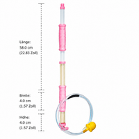 High-Pressure Water Gun 58cm, Water Spray Gun with Pump Function for Adults, Long Range 10-17m, Summer Water Sprayer for Garden & Beach