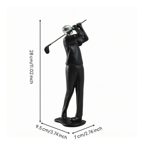 Contemporary Golf Figurine Resin Display Decoration Room Ornament for Office