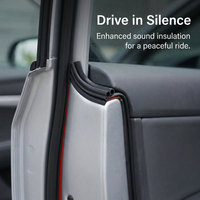 Car Door Edge Protector Soundproofing, Auto Interior Accessories Car Door Seal, B-Pillar Car Door Se - Image 3