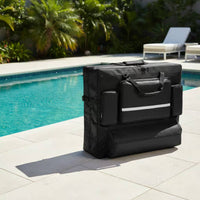 Massage Table Carrying Bag Black Folding Massage Table Bag Rectangular Health Care Storage