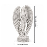 Angel Figurine with Wings Resin Angel Figurine Elegant for Bookshelf, Art Lovers