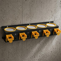 5 Hole Bottle Holder Iron Polish Bottle Holder Wear Resistant for Garage