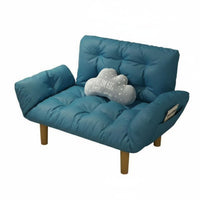 Adjustable Sleeper Loveseat Foldable Adjustable Floor Loveseat Small Space Suitable Tri-Function Multifunctional Design